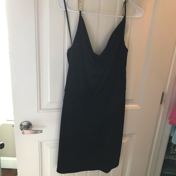 Calvin Klein Dresses & Skirts - NWT Calvin Klein Black Dress & Gold Chain Straps